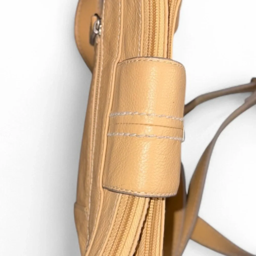 Tan Tignanello Pebbled Leather‎ Shoulder Bag